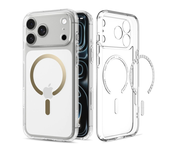 Spigen Ultra Hybrid MagSafe do iPhone 18 Pro/17 Pro (clear gold) - 1586384 - zdjęcie 2